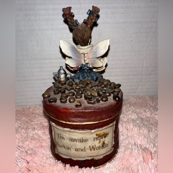 Caffeinata Speedy P. Faeriebean Boyds Coffee Fairy Music Box Flash Dance #271051 - Picture 2 of 5